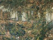 Lovis Corinth Bluhender Bauerngarten painting